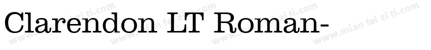 Clarendon LT Roman字体转换
